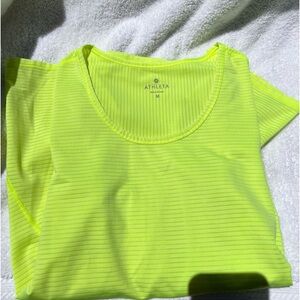 Athleta neon green athletic tee